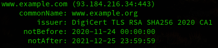 basic output example